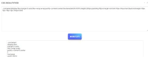 CSS Beautifier