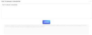 Text to Binary Converter
