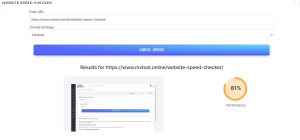Website Speed Checker