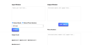 Email and Phone Extractor